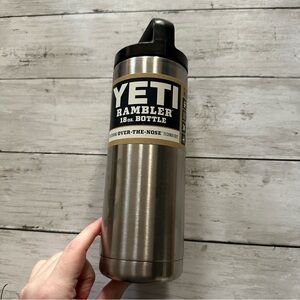 NEW WITH TAGS YETI RAMBLER 18 OUNCE STAINLESS WATER BOTTLE